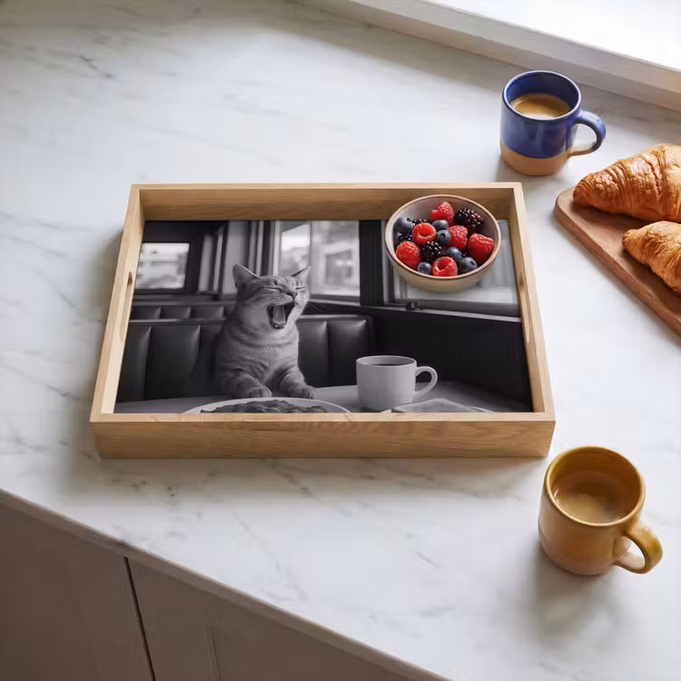 Bandeja - Gato - Café - Pan - Negro — 3