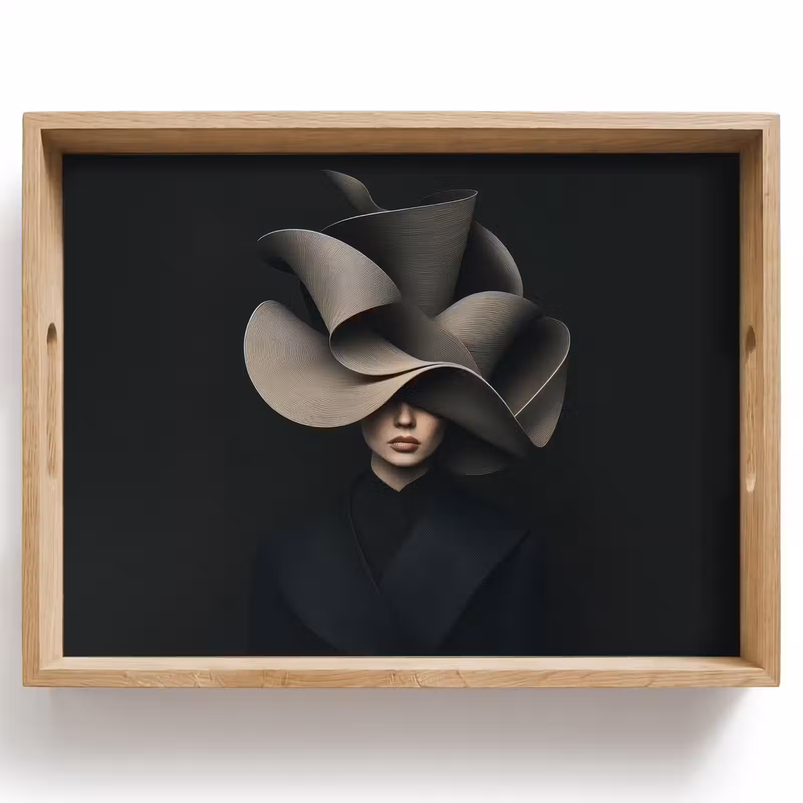 Bandeja - Negro - Sombrero - Mujer — 1