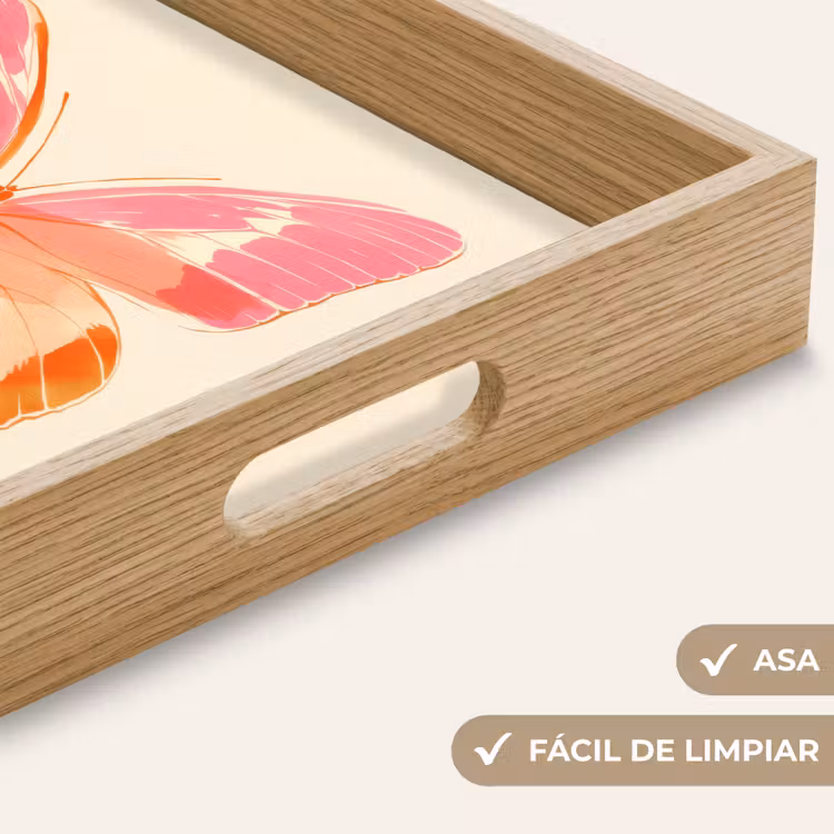 Bandeja - Naranja - Mariposa - Minimalista — 8