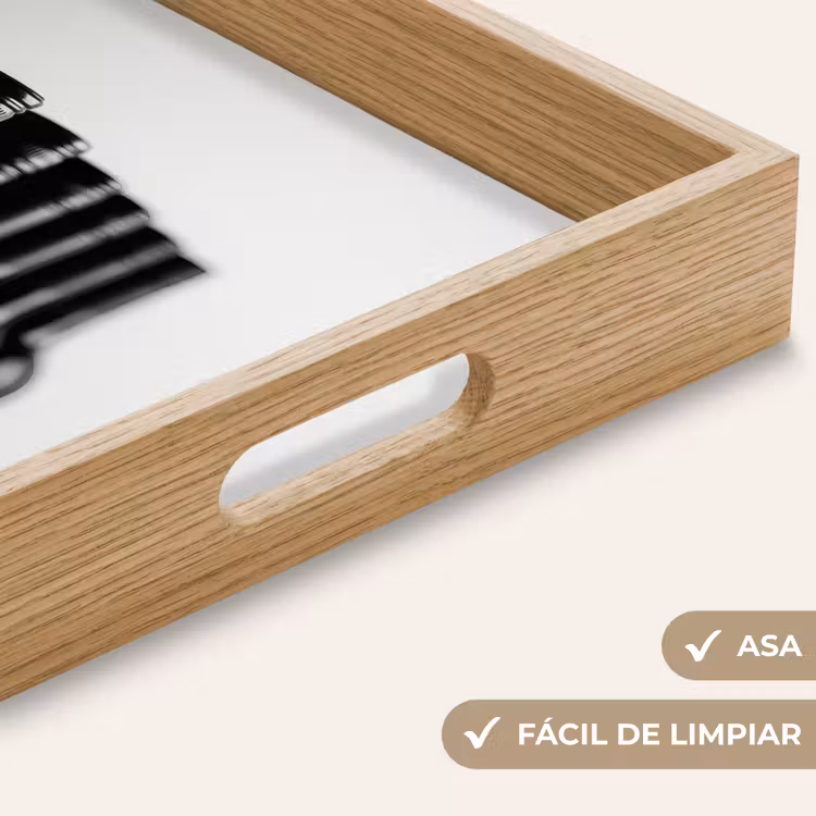 Bandeja - Botellas de vino - Negro - Minimalista — 8