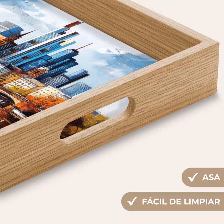 Bandeja - Árboles Fráncfort - Ciudad - Horizonte - Puente — 8