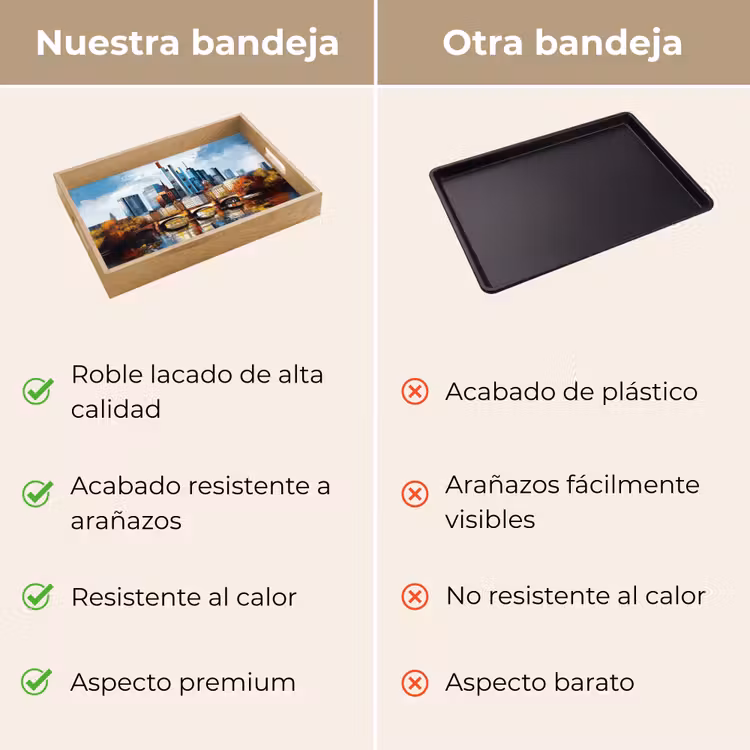 Bandeja - Árboles Fráncfort - Ciudad - Horizonte - Puente — 9