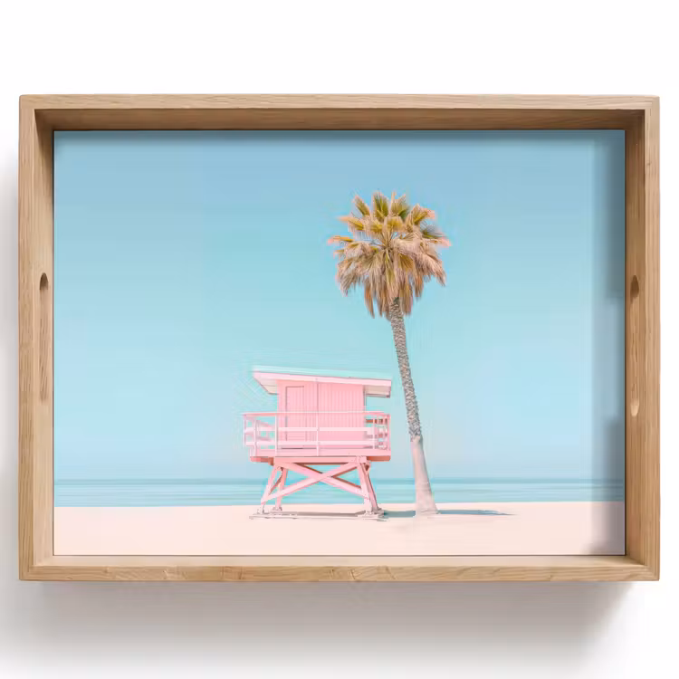 Bandeja - Palmera - Casa en la playa - Rosa — 1