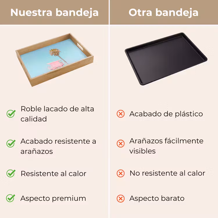 Bandeja - Palmera - Casa en la playa - Rosa — 9