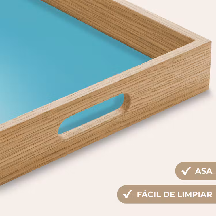Bandeja - Playa - Cielo azul - Amarillo - Sombrilla — 8