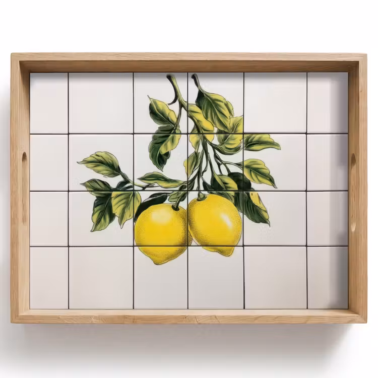 Bandeja - Limón - Decoración - Ramas — 1