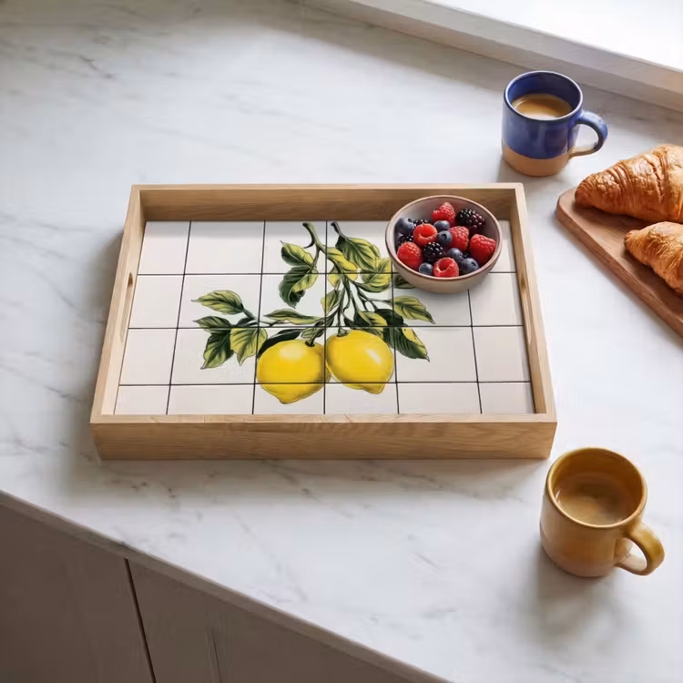Bandeja - Limón - Decoración - Ramas — 3