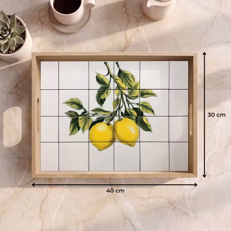 Bandeja - Limón - Decoración - Ramas — 7