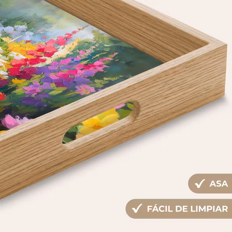 Bandeja - Jardín de verano - Atmosférico - Flores — 8