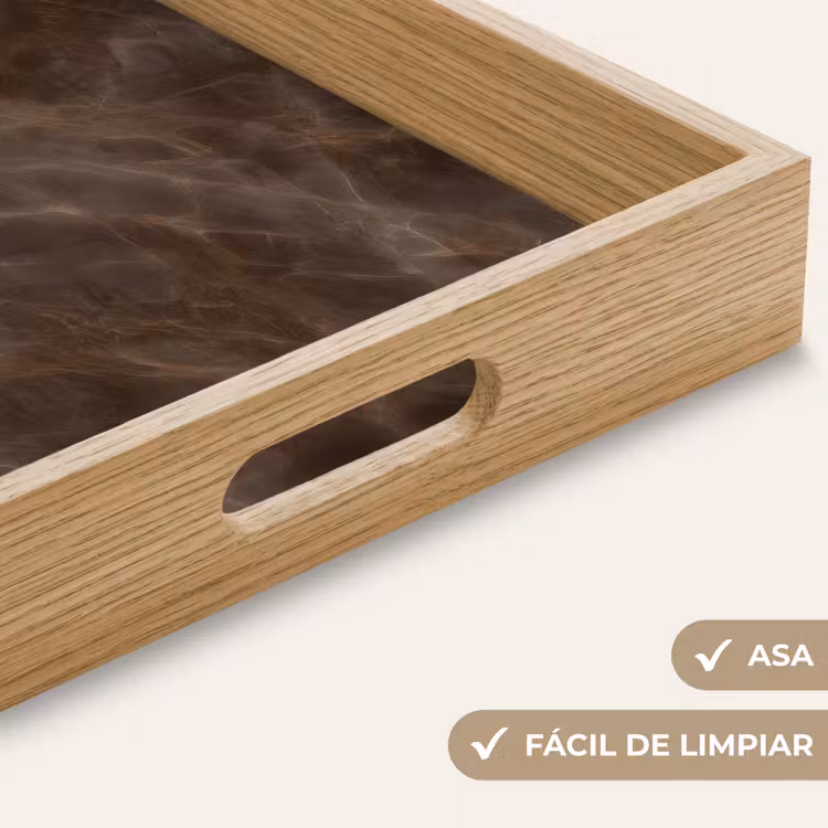 Bandeja - Mármol marrón - Orgánico - Piedra natural — 8