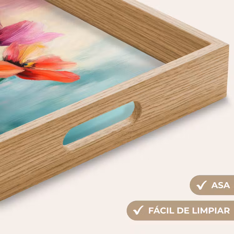 Bandeja - Tulipanes - Reflejos de luz - Degradado de colores — 8