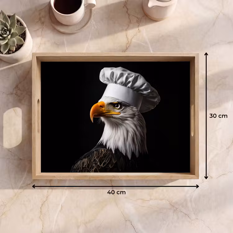 Bandeja - Águila - América - Gorro de cocinero - Pájaro - Robusto — 7