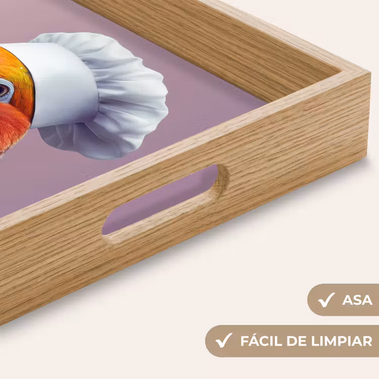 Bandeja - Loro - Gorro de cocinero - Curioso - Pájaro — 8