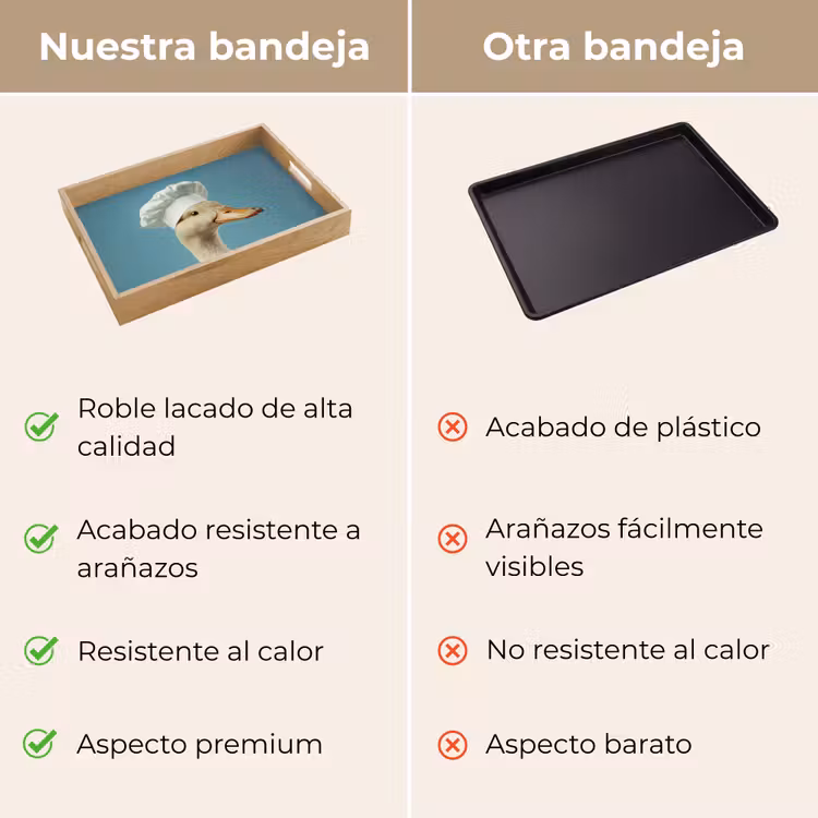 Bandeja - Pato - Gorro de cocinero - Lindo - Pájaro — 9