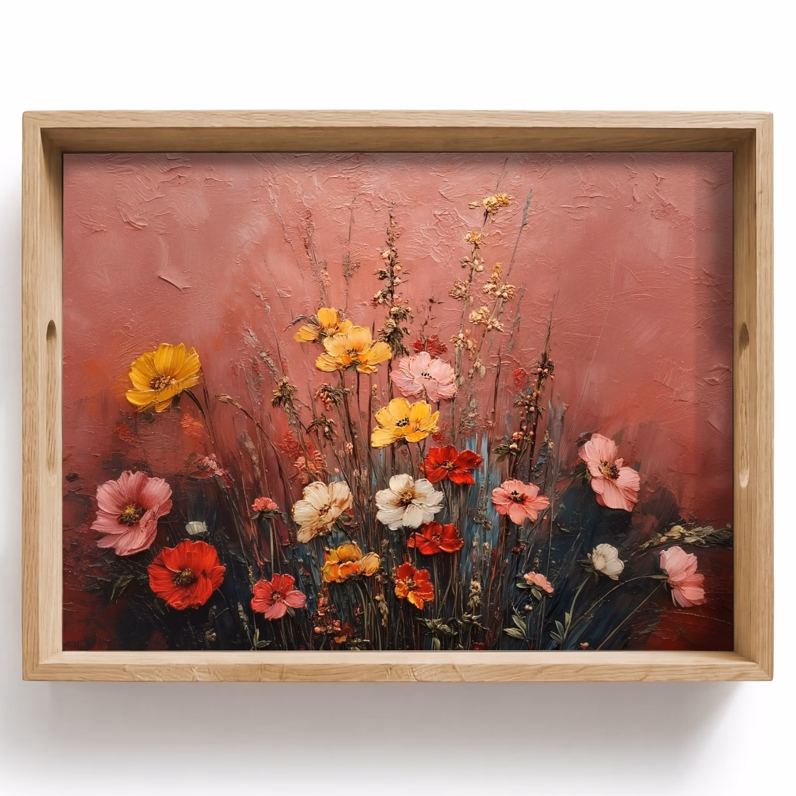 Bandeja - Ramo de flores - Detalles finos - Rosa — 1