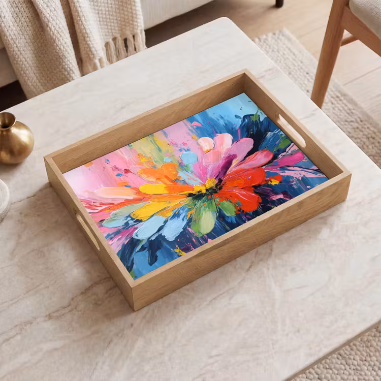 Bandeja - Estallido de color - Ánimo expresivo - Flor — 2
