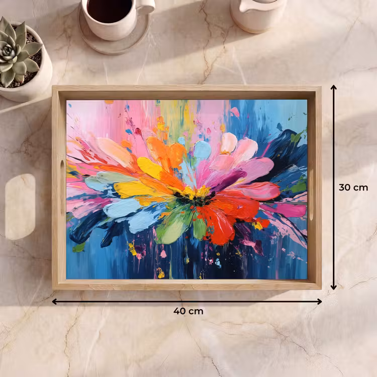 Bandeja - Estallido de color - Ánimo expresivo - Flor — 7