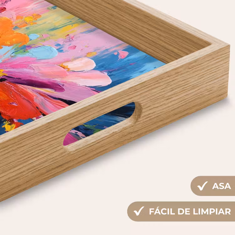 Bandeja - Estallido de color - Ánimo expresivo - Flor — 8