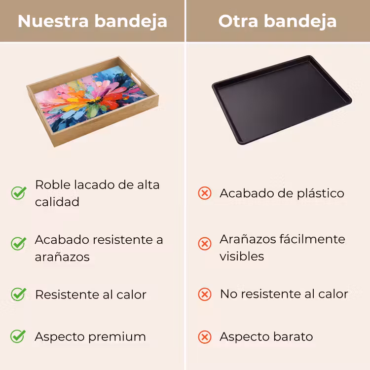Bandeja - Estallido de color - Ánimo expresivo - Flor — 9
