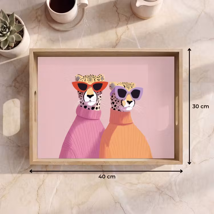 Bandeja - Caza del leopardo - Gafas de sol - Suéteres — 7
