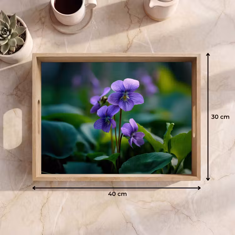 Bandeja - Violetas - Violeta - Flor - Hoja — 7
