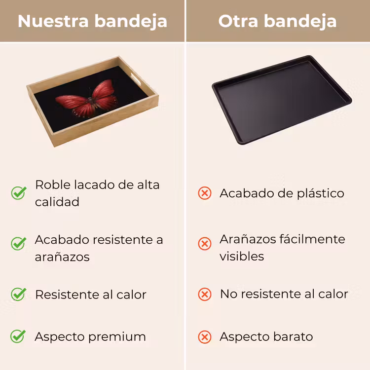 Bandeja - Mariposa - Rojo - Minimalista — 9