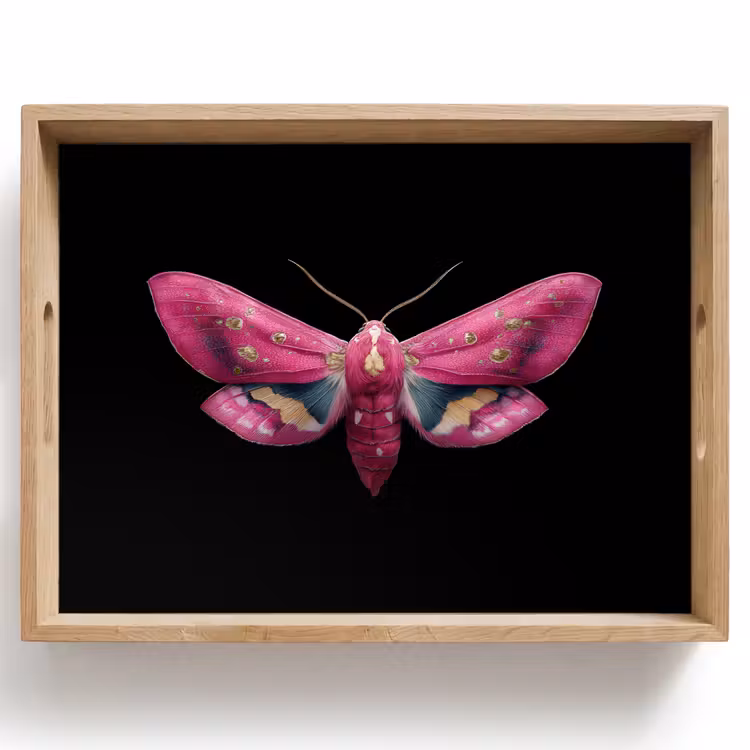 Bandeja - Mariposa - Rosa - Polilla — 1