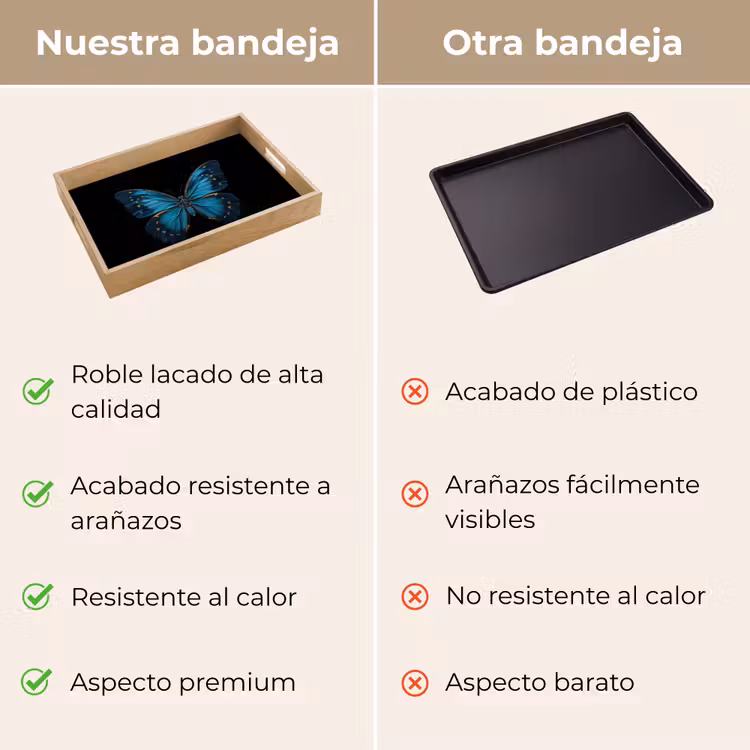 Bandeja - Mariposa - Azul - Contraste — 9