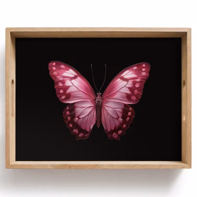 Bandeja - Mariposa - Fucsia - Gráfico — 1