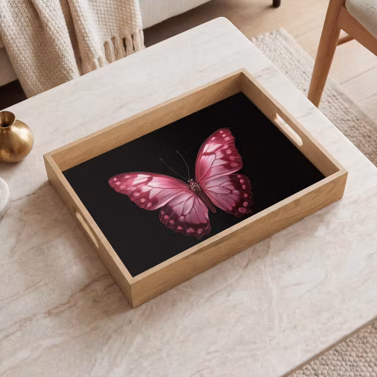 Bandeja - Mariposa - Fucsia - Gráfico — 2
