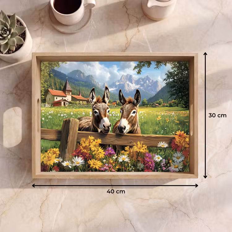 Bandeja - Burros - Flores - Veranos — 7