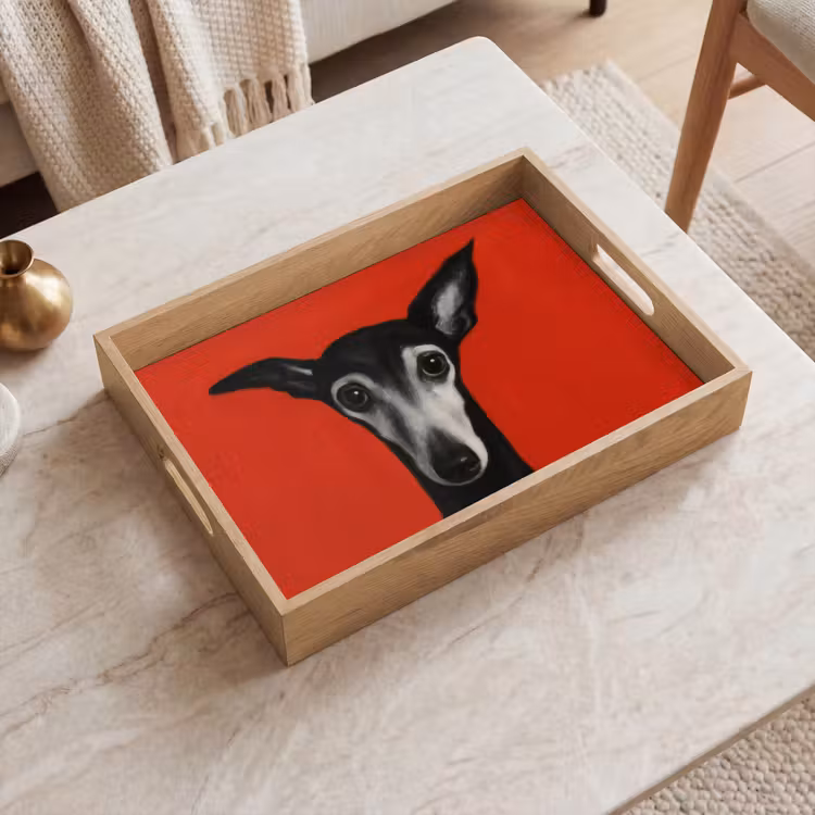 Bandeja - Galgo - Minimalista - Rojo — 2