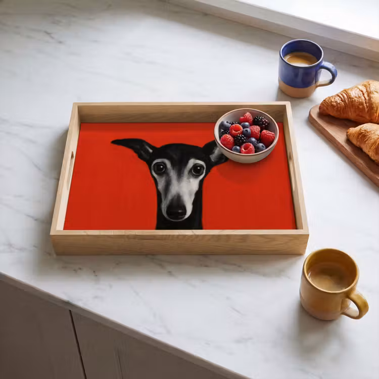 Bandeja - Galgo - Minimalista - Rojo — 3
