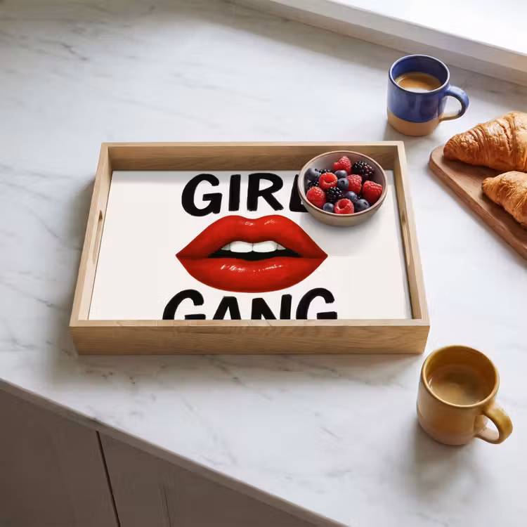 Bandeja - Labio - Chica - Rojo - Letras — 3