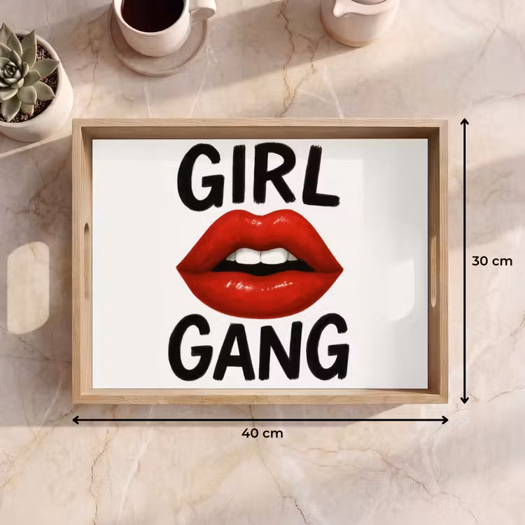 Bandeja - Labio - Chica - Rojo - Letras — 7