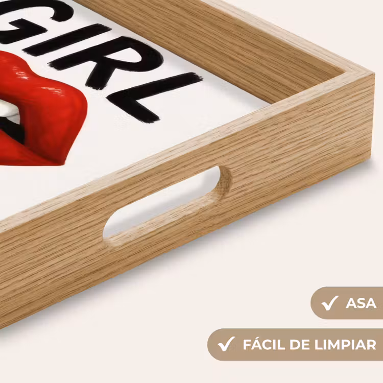 Bandeja - Labio - Chica - Rojo - Letras — 8