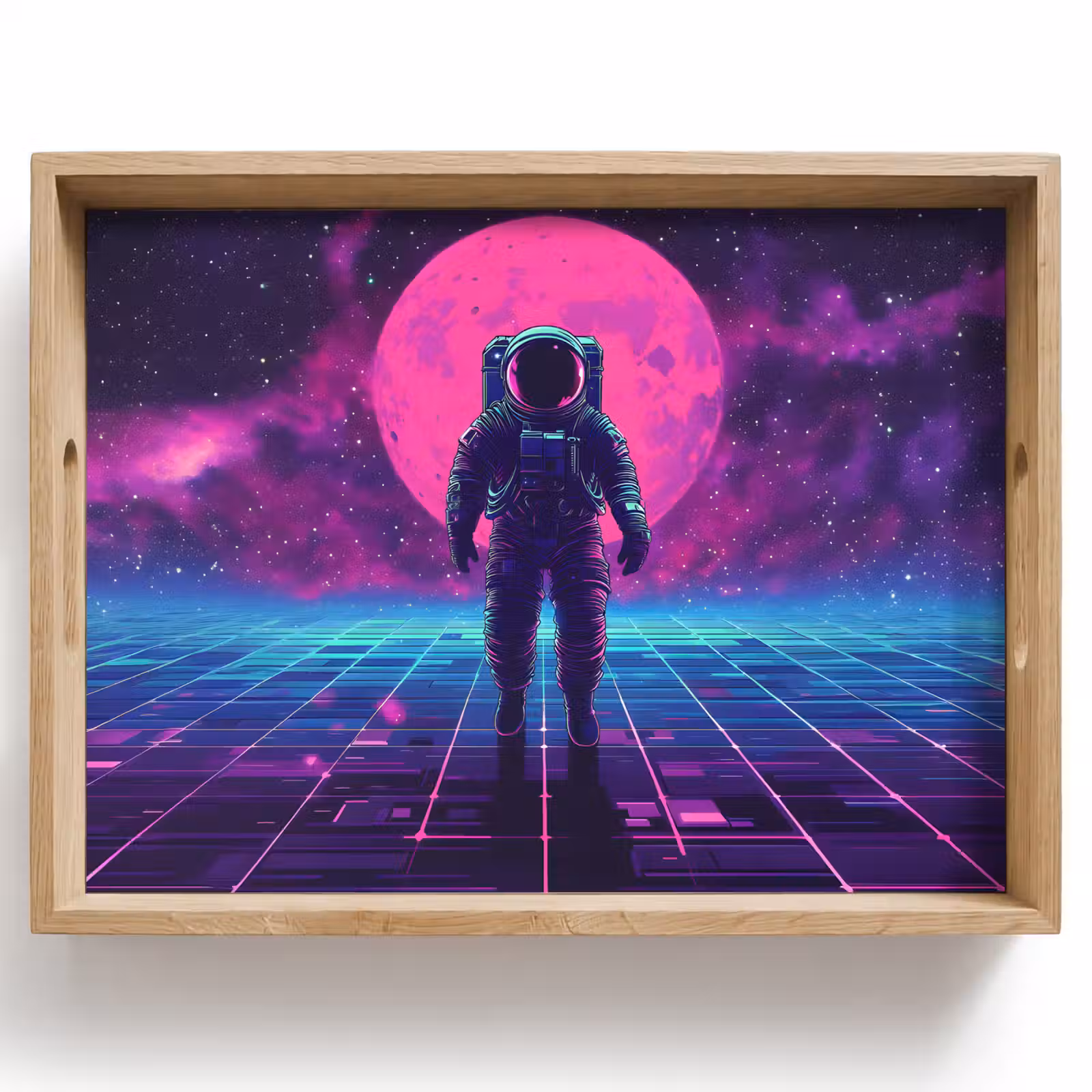 Bandeja - Astronauta - Luna - Rosa - Brumas estrelladas — 1