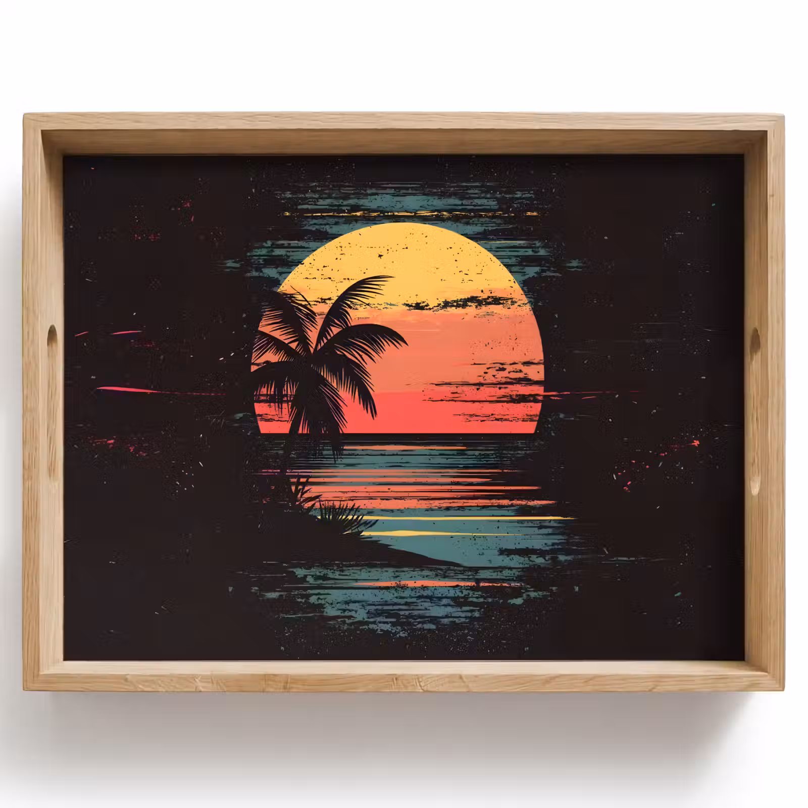 Bandeja - Playa - Minimalista - Sol - Naranja — 1