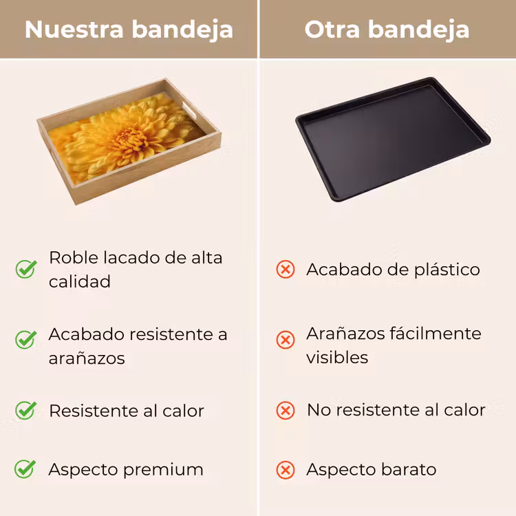 Bandeja - Amarillo - Crisantemo - Suavidad — 9