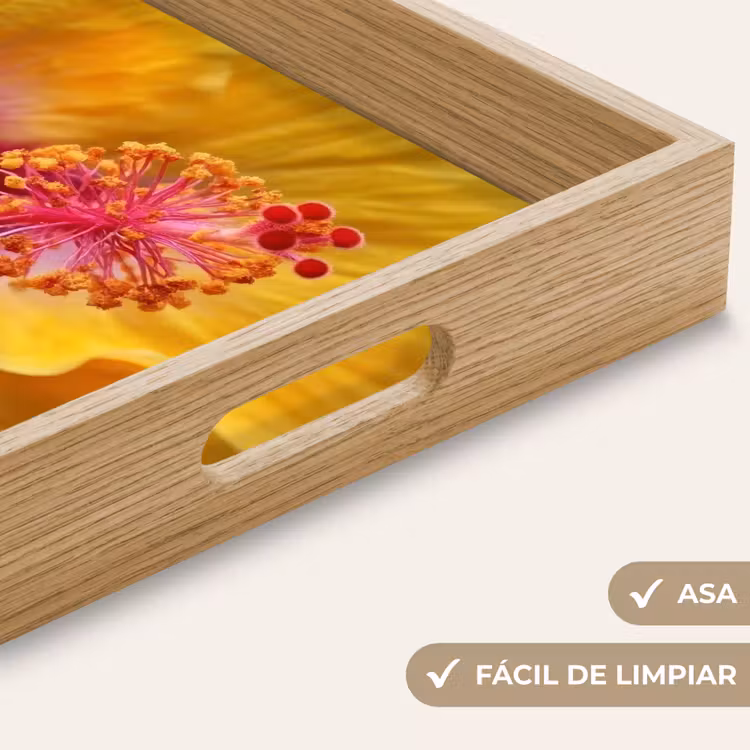Bandeja - Amarillo - Hibisco - Tropical — 8