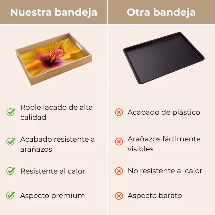Bandeja - Amarillo - Hibisco - Tropical — 9