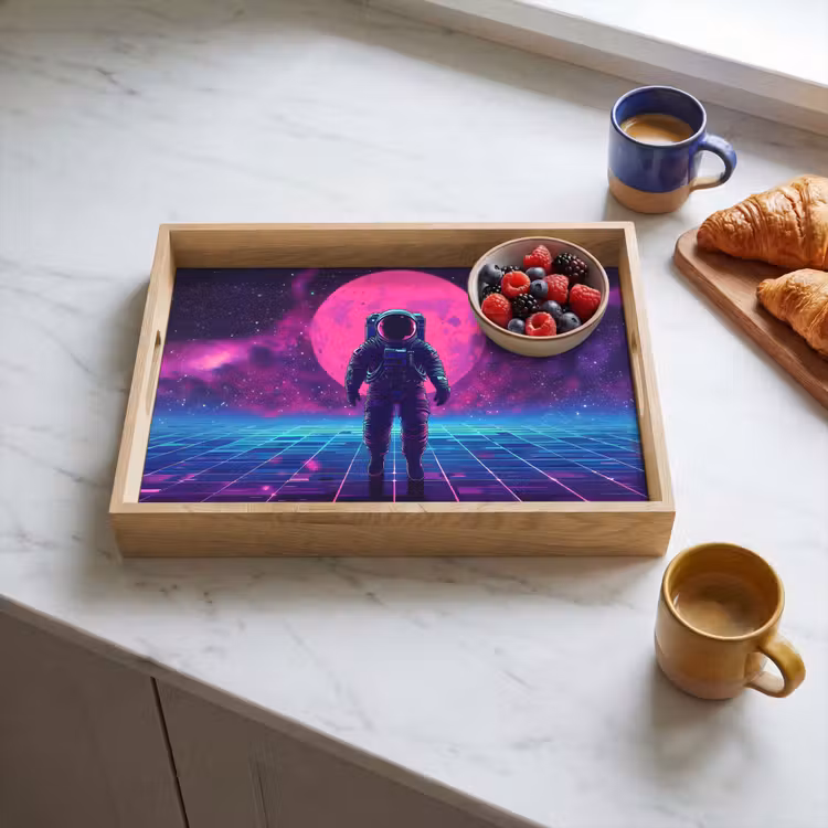 Bandeja - Astronauta - Luna - Rosa - Brumas estrelladas — 3