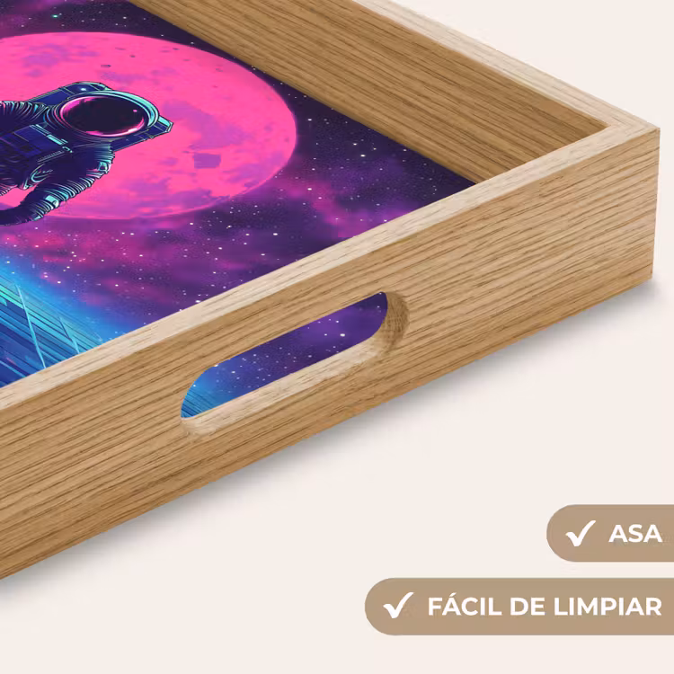 Bandeja - Astronauta - Luna - Rosa - Brumas estrelladas — 8