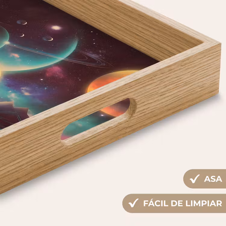 Bandeja - Planetas - Neón - Paisaje montañoso - Sol — 8