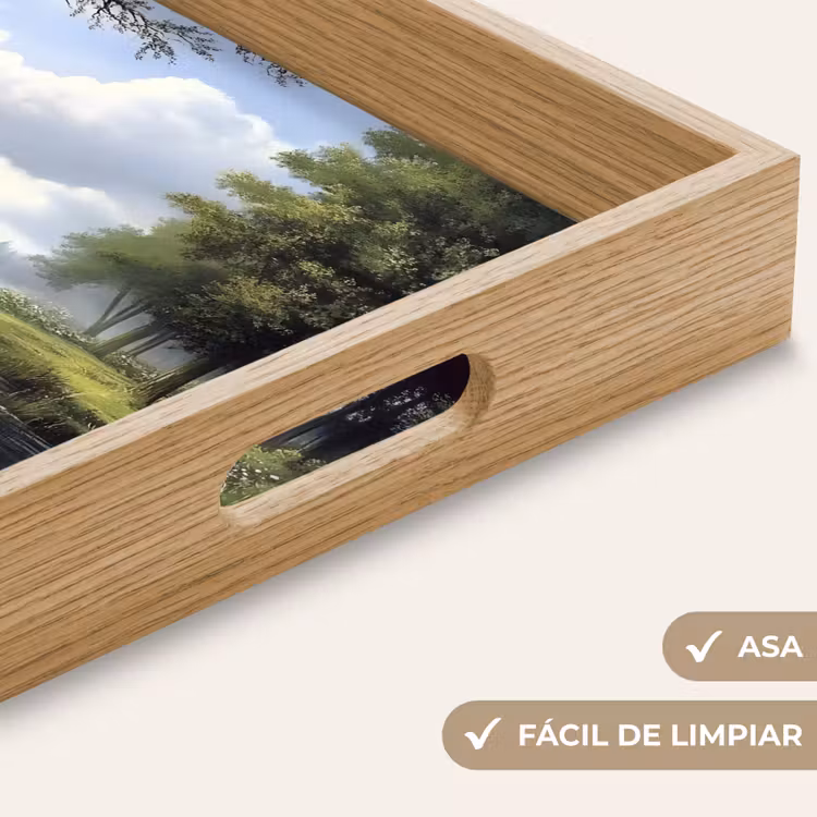Bandeja - Sendero arenoso - Paisaje verde - Agua — 8