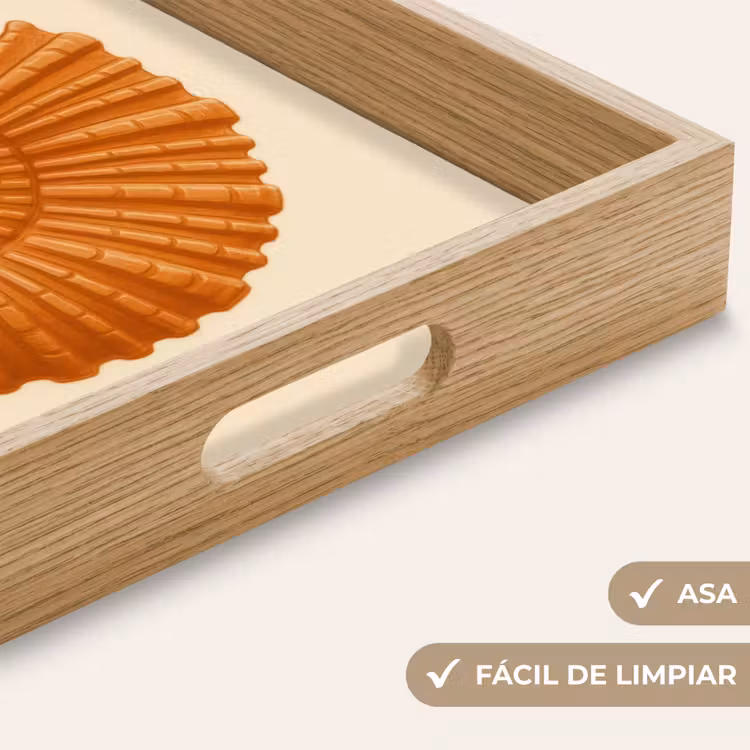 Bandeja - Concha - Naranja - Acanalada — 8