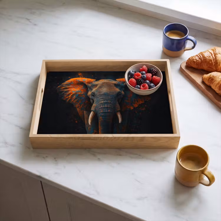 Bandeja - Elefante - Naranja - Orejas — 3