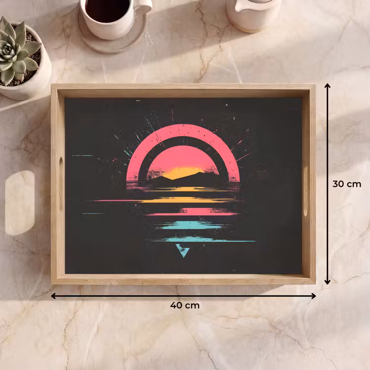 Bandeja - Círculo - Abstracto - Rosa — 7