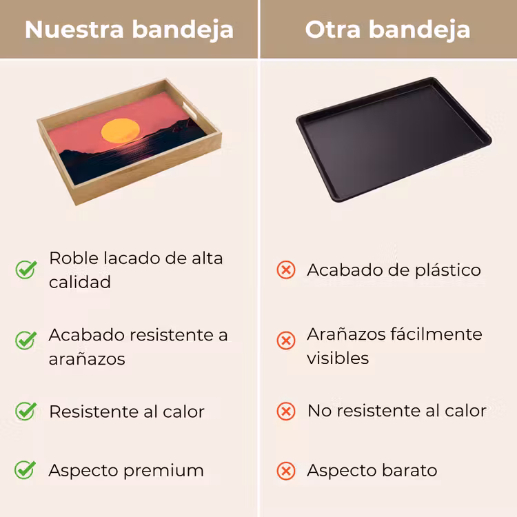 Bandeja - Sol - Amarillo - Montañas - Agua — 9