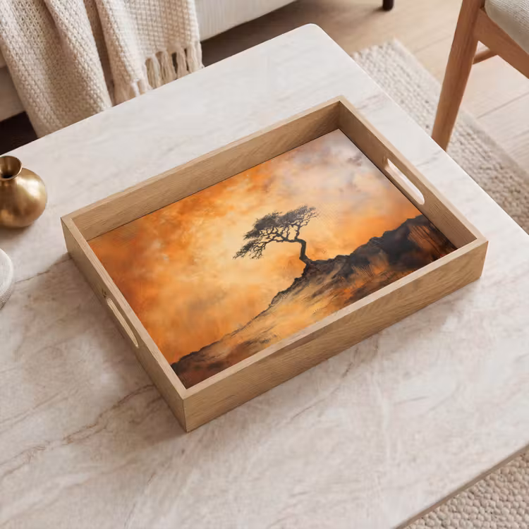 Bandeja - Árbol - Paisaje - Naranja — 2